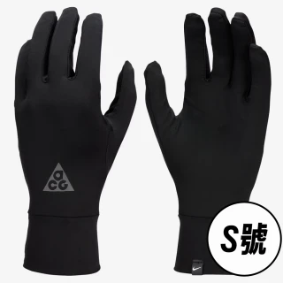【NIKE 耐吉】S號ACG DRI-FIT黑色輕量手套可觸控外送員必備止汗速乾透氣導電冬季保暖騎車(N1009053045SL)