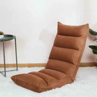 【半島良品】加長7格絨絨米椅墊(折疊沙發椅、可調式椅墊、和室椅、地板椅)