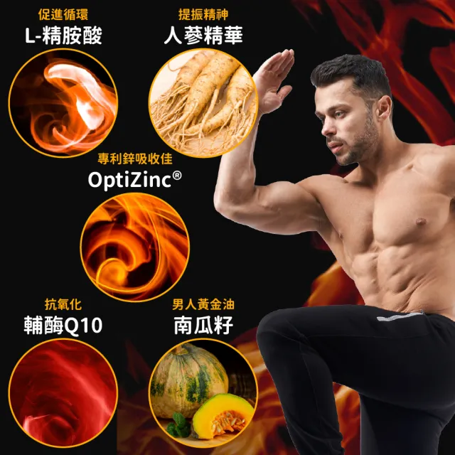 【CaPower 加柏爾】美洲雄鷹錠2入組(60粒/瓶)-含黑瑪卡.精胺酸.螯合鋅.人蔘精華.輔酶Q10.南瓜籽.馬卡