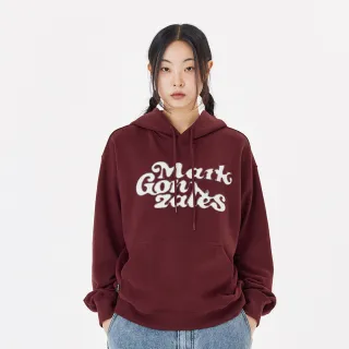 【Mark Gonzales官方旗艦】男女同款 MG LOGO 帽T-酒紅色