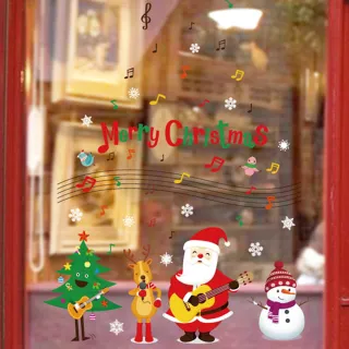 【JB 時尚壁貼】音樂吉他聖誕老人