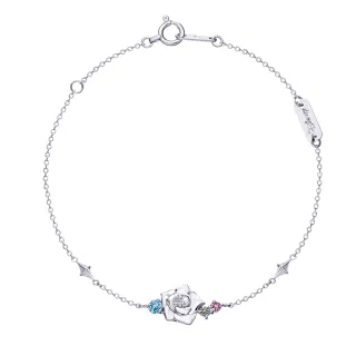 【Emperor Diamond 京華鑽石】鑽石手鍊 10K 天然鑽石 0.005克拉 迪士尼 睡美人歐若拉(Disney 睡美人)