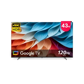 【Philips 飛利浦】58H快配★43型4K Google TV 智慧顯示器(43PUH7650)