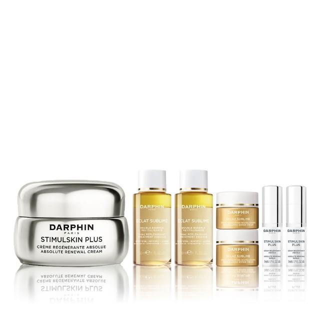 【DARPHIN 朵法】深海霜煥亮緊緻組(深海翡翠魚子緊緻精華霜 50ml+濃縮精華5mlx2+奢光修護乳霜 5mlx2)
