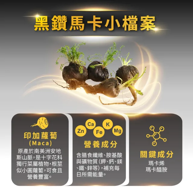 【LOVITA 愛維他】黑鑽馬卡EX素食膠囊(80顆 黑馬卡)