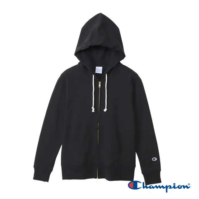 【Champion】官方直營 女款-BASIC 棉質刺繡小C標寬版連帽外套-4色(CW-A105-日規)