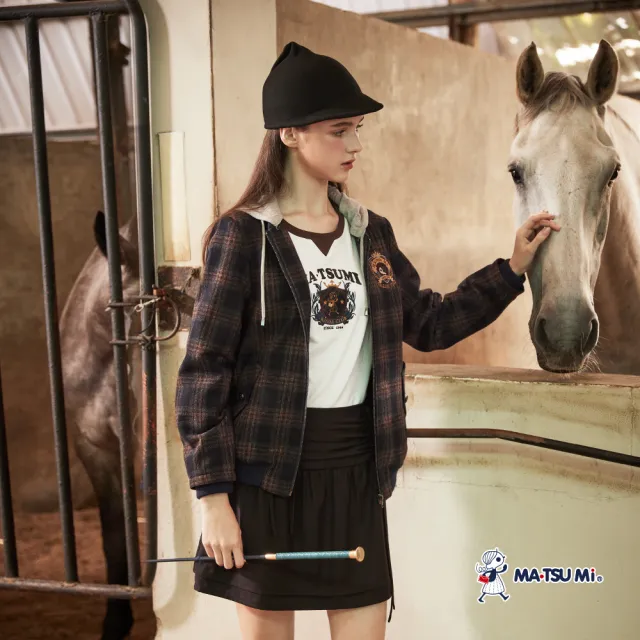 【MATSUMi】蝴蝶結抓皺層次感短裙