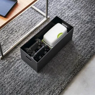 【YAMAZAKI 山崎】tower追加用收納盒-黑S(萬用收納盒/手把收納盒/整理盒/儲物盒/雜物整理/日本山崎)