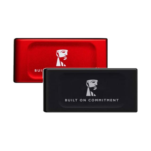 2入組【Kingston 金士頓】XS1000 1TB USB 3.2 Gen 2 外接式 SSD 固態硬碟 - 霧黑色(SXS1000/1000GA)