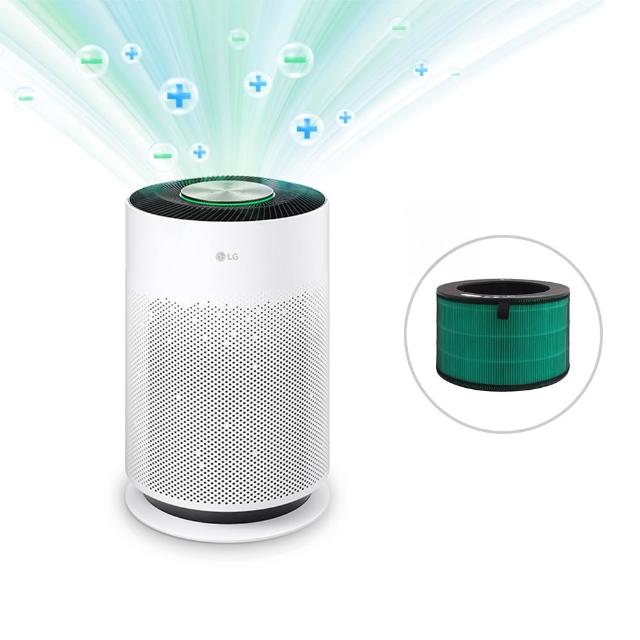 【LG 樂金】新革新超淨化大白抗敏空氣清淨機(CADR480/AS601HWG0/PuriCare)