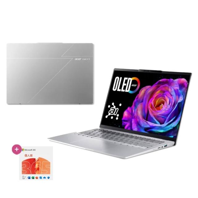 【Acer 宏碁】微軟M365組★14吋Ultra 9輕薄AI筆電(Swift Go/EVO/SFG14-74-97UR/Ultra 9-285H/32G/1TB/W11)