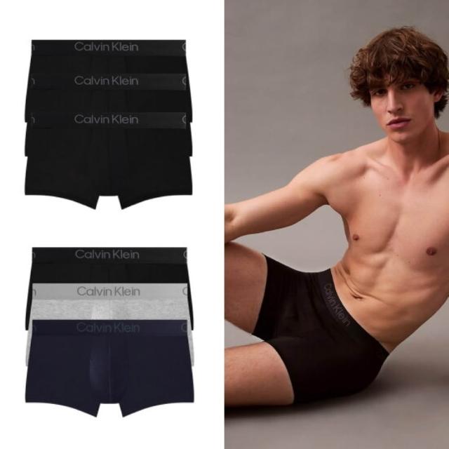【CALVIN KLEIN】超柔軟 莫代爾 男內褲 四角褲 三件組(美國平行輸入)