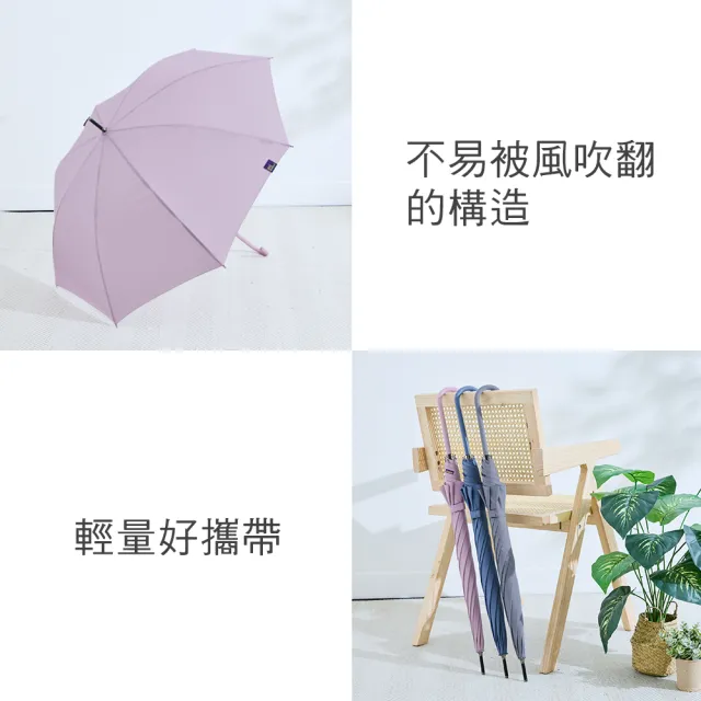 【雨傘王】BigPurple 直傘 自動傘 58CM 防風 輕量 防潑水 58CM 高CP值 1-2人撐(超值款無維修)