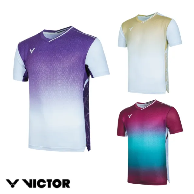 【VICTOR 勝利體育】李梓嘉專屬賽服 中性款(T-55002 D/J/W 密褐/迷迭紫/鎏金)