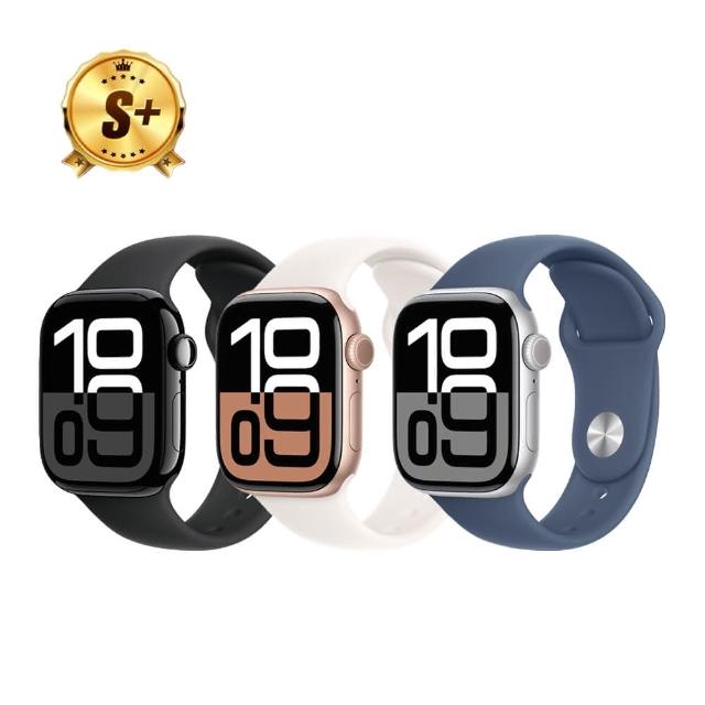 【Apple】S+級福利品 Apple Watch S10 LTE 42mm(鋁金屬錶殼搭配運動型錶帶)