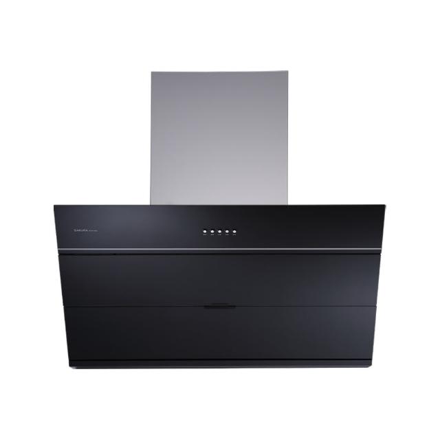 SAKURA 櫻花牌 DR-7615 斜背式不鏽鋼抽油煙機 電子按鍵 1段風量 110V 1年保固