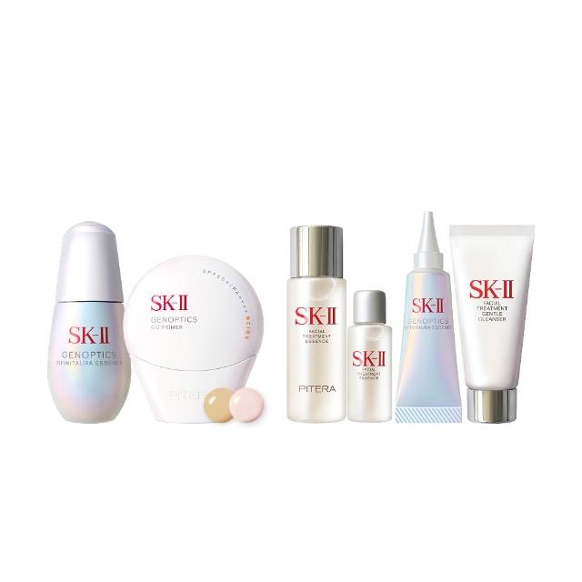 【SK-II官方直營】1+1 光蘊恆燦煥亮精華30ml+新CC霜30g(新小燈泡精華禮盒/防曬小白球/SPF50/雙11)