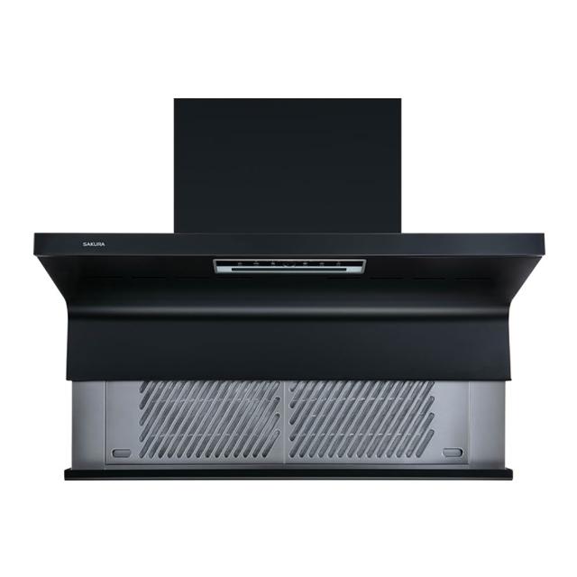 【SAKURA 櫻花】90公分AI風控近吸升降款半隱藏式除油煙機(DR7396 原廠保固服務 基本安裝)