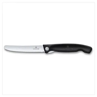 【VICTORINOX 瑞士維氏】Swiss Classic 折疊式蕃茄刀(鋸齒11cm)
