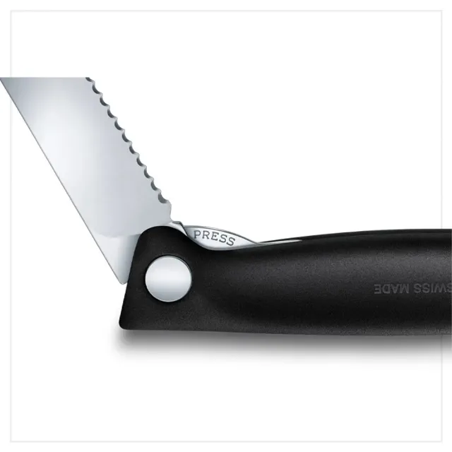 【VICTORINOX 瑞士維氏】Swiss Classic 折疊式蕃茄刀(鋸齒11cm)
