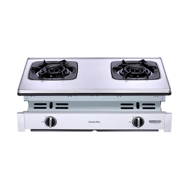 【SAKURA 櫻花】二口雙炫火珍珠壓紋嵌入爐(G6900 原廠技師到府基本安裝)
