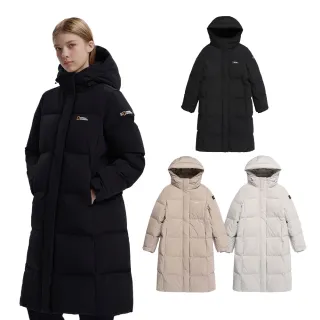 【國家地理服飾官方旗艦】女裝 CAYMAN 長版連帽羽絨外套(多色可選/鵝絨款)