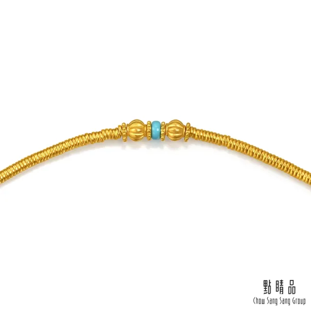 【點睛品】財納圓滿 鑽石黃金項鍊