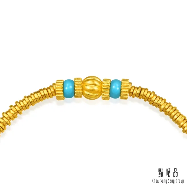 【點睛品】財納圓滿 鑽石黃金手鍊