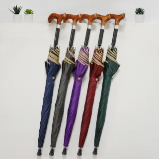 【雨之情】更好走登山健行傘(雨傘 長傘 直傘 長直傘 拐杖傘 防颱)