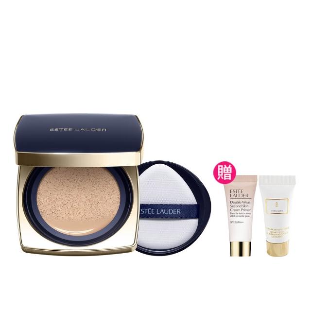 【Estee Lauder 雅詩蘭黛】粉持久完美鎖妝氣墊粉餅(SPF45/PA+++/一盒兩蕊/IU同款/防曬)