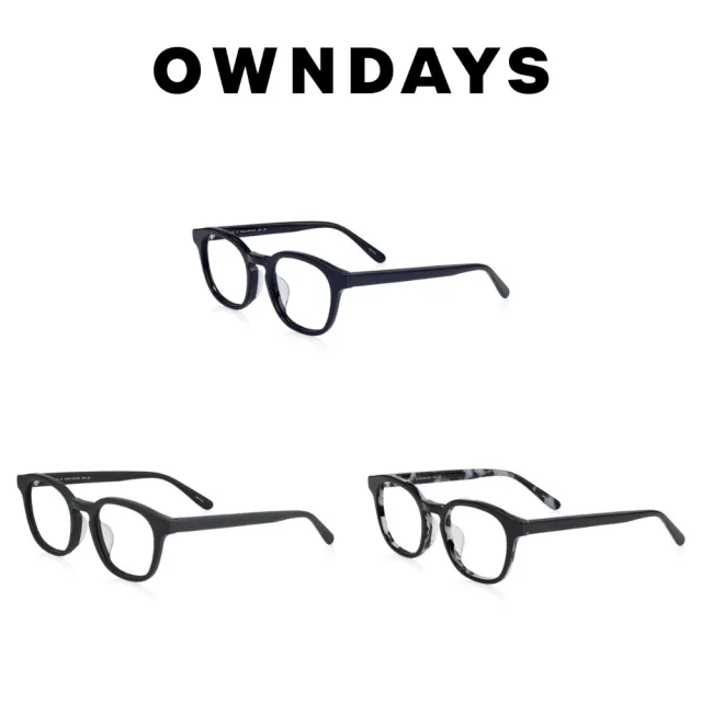 OWNDAYS】BACK in BLACK系列威靈頓膠框眼鏡(OB2007X-5A) - momo購物網