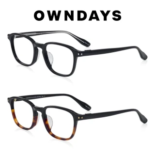 【OWNDAYS】BACK in BLACK系列威靈頓膠框眼鏡(OB2018G-5A)