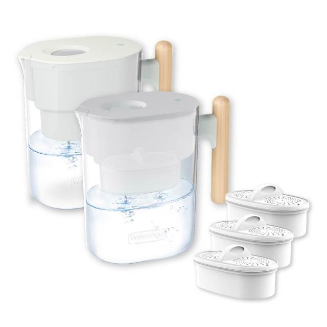 【Waterdrop】Chubby圓滾滾濾水壺1年份套組3.5L PT-04(1壺1芯+3芯)