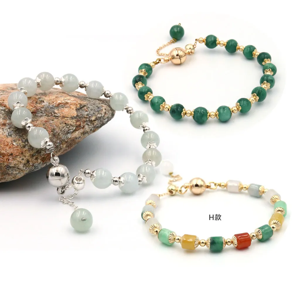 【JA-ME】天然A貨翡翠手環(年終慶/聖誕節/交換禮物/現貨)