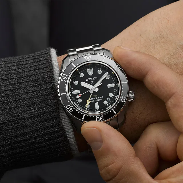 【SEIKO 精工】Prospex 大谷翔平廣告系列 三日鍊 GMT潛水機械錶 送禮 禮物 推薦(SPB383J1/6R54-00D0D)
