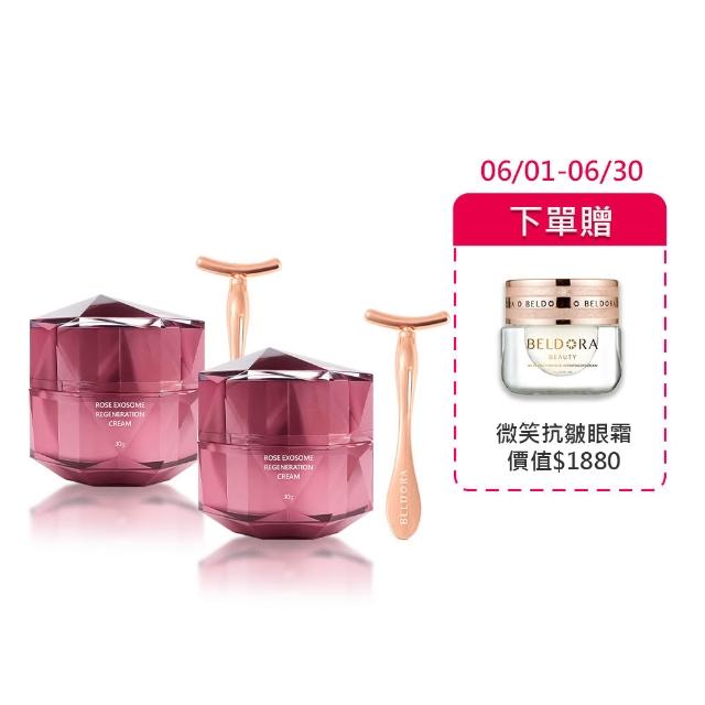 【BELDORA 蓓朵娜】AC-11玫瑰外泌體再生修護霜30gX2(小姐不熙娣推薦)