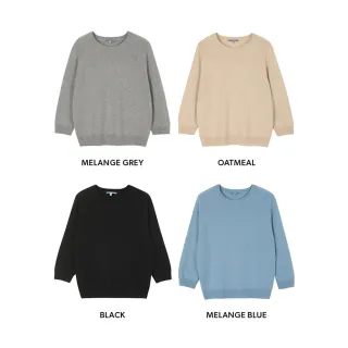 LBL雙頂規蠶絲羊絨七分袖上衣(U)