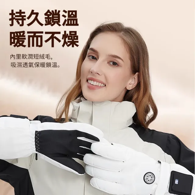 【ANTIAN】USB冬季電熱保暖手套 機車防寒防風手套 發熱手套 手部熱敷驅寒儀