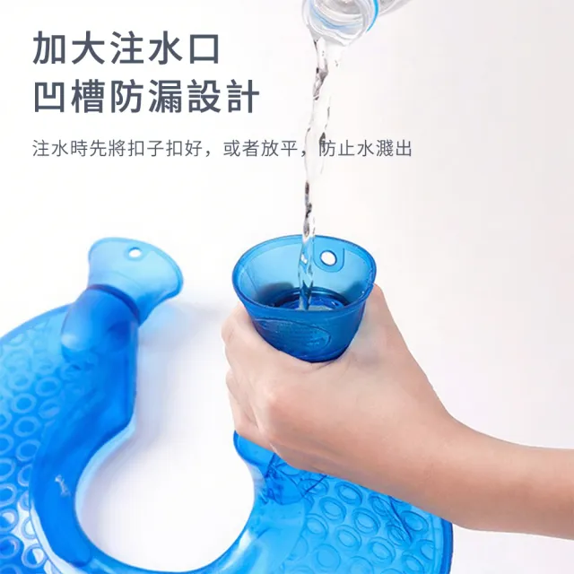 【Shely】頸椎熱水袋 保暖U型枕 暖頸椎 冷熱敷袋 暖水袋 冰敷袋 冷熱敷脖子肩膀 護肩護頸() 禮物