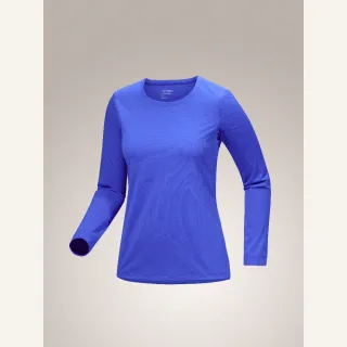 【Arcteryx 始祖鳥官方直營】女 Taema 快乾長袖圓領衫(伊萊克雜藍)
