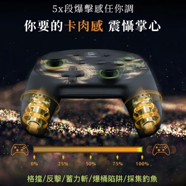 【GAME’NIR】PC Switch七代ProX-Legend7Ds 魔物傳說特仕Ds版 荒嶺/雷爪 遊戲手把控制器(玩魔物寶可ZA推薦)