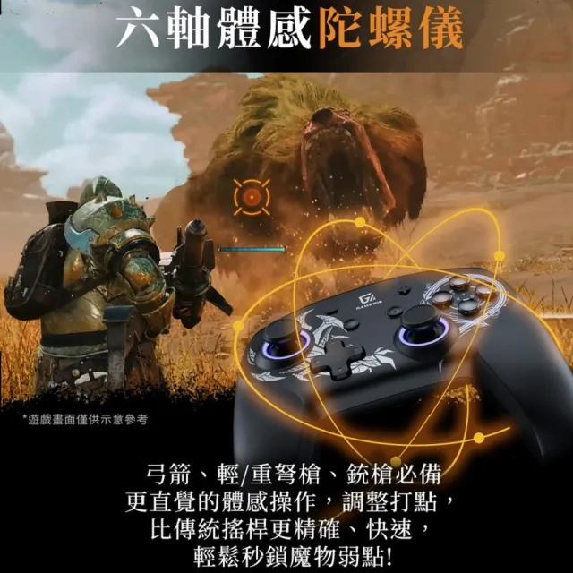 【GAME’NIR】PC Switch七代ProX-Legend7Ds 魔物傳說特仕Ds版 荒嶺/雷爪 遊戲手把控制器(玩魔物寶可ZA推薦)
