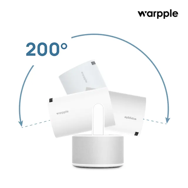 【Warpple】短焦智慧投影機 LA6(支援4K解碼/20W獨立音響/雙麥K歌系統/靈動雲台)