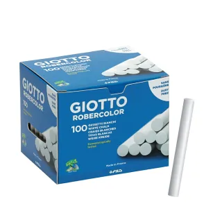 【GIOTTO】無毒環保粉筆-校園白色100入(抗敏感 少灰 安全)