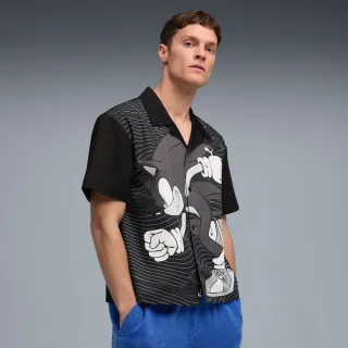 【PUMA】短袖上衣 男 襯衫 歐規 SONIC 黑 63240701