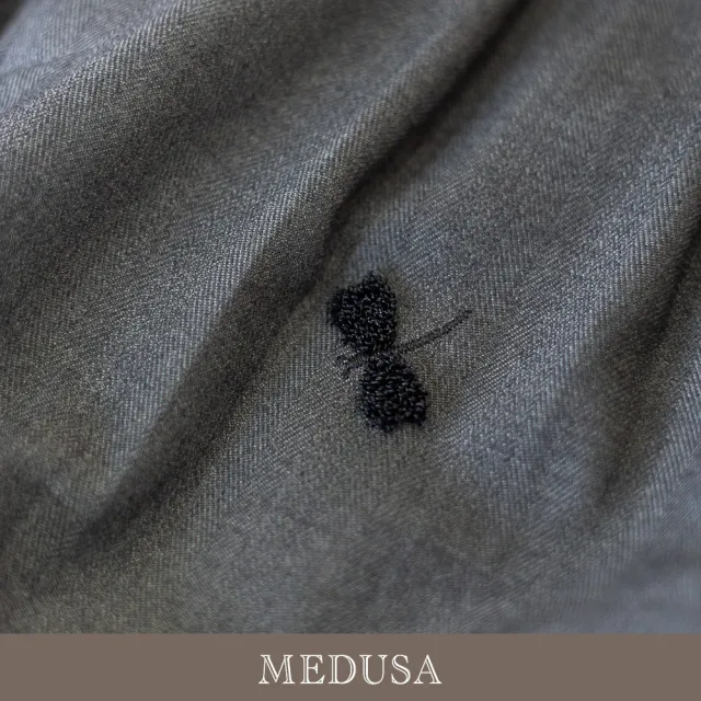 【MEDUSA 曼度莎】現貨-造型毛織蜻蜓西裝長褲（M-XL）｜女西裝褲 女寬褲 女長褲 套裝穿搭(701-1030B)