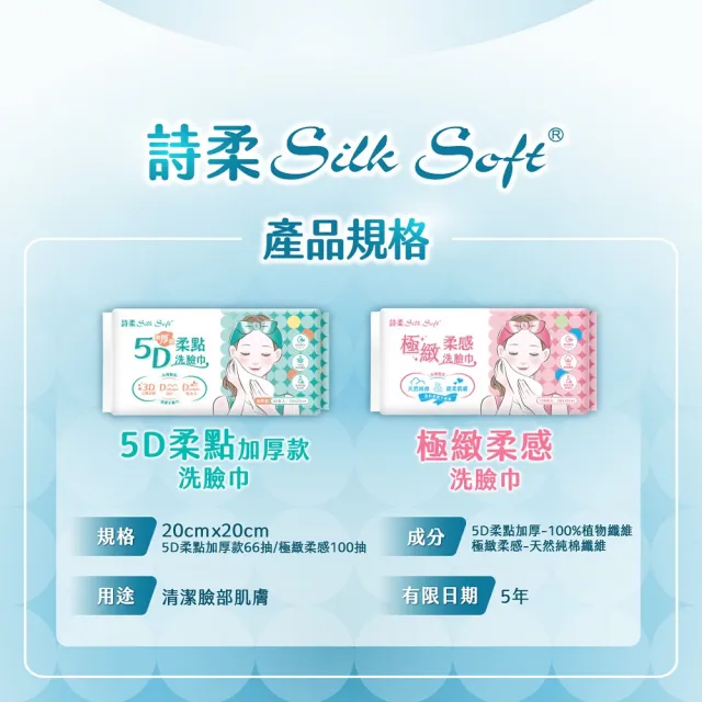 【南六】詩柔洗臉巾-極緻柔感標準款 100抽x24包