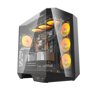 【darkFlash】大飛 DY470 星際曜石 ATX機殼-黑色(支援 ATX 背插式主機板)