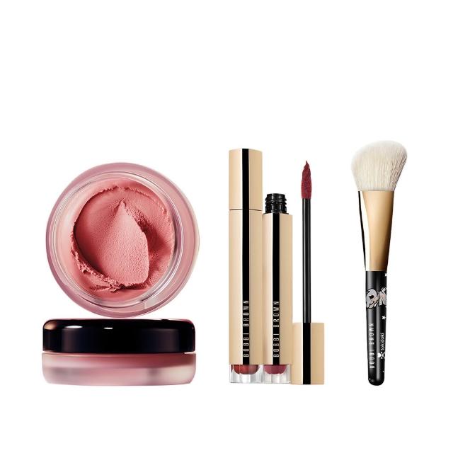 【Bobbi Brown 芭比波朗】柔霧雲朵雙星(柔霧雲朵唇霜+雲朵腮紅8.5g)