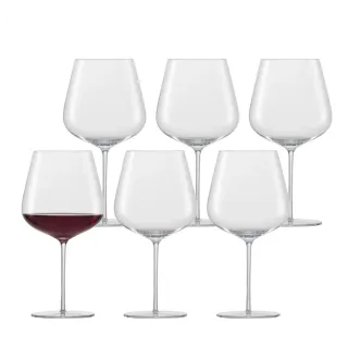 【ZWIESEL GLAS】德國製 Vervino 類手工勃根地紅酒杯955ml 六入組(紅酒杯/類手工杯/品酒杯)